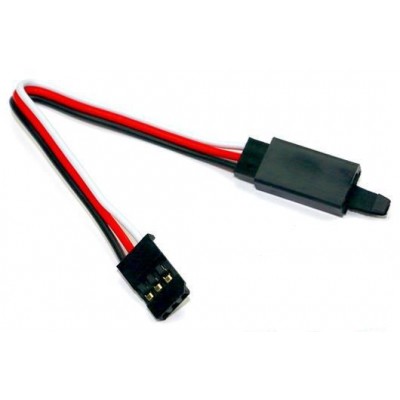 SERVO EXTENSION CABLE 10CM FUTABA WITH CLIP
